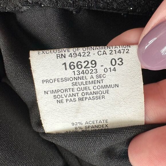 Scott McClintock Vintage 90s Black Beaded Formal Gown Maxi Dress Size 6 - Picture 11 of 11